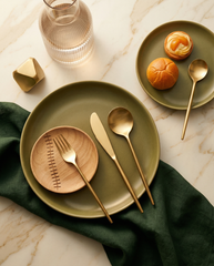 Contemporary Gold Cutlery Set – Set of Four