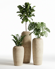 Velvet Fiberglass Planter – Rust Terra Finish