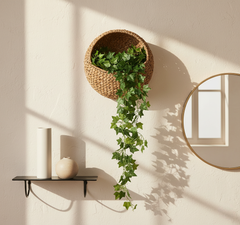 Artificial Lush Hanging Leaf Garland - 6.6ft Green Decorative Vine