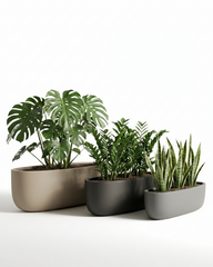 Boat Fiberglass Planter – Matte Grey