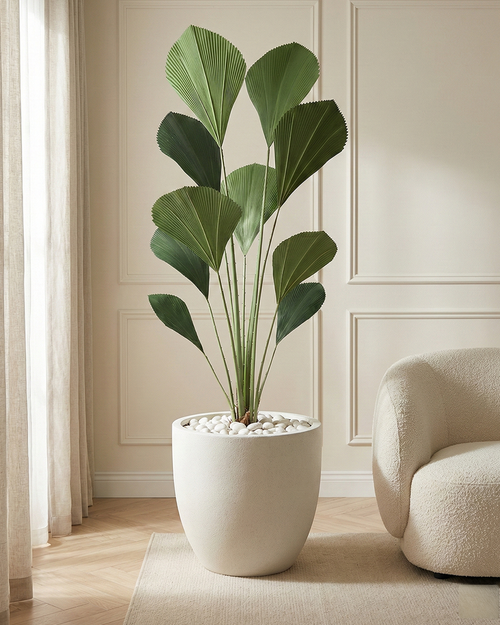 Artificial Fan Palm Plant 175cm (5.7ft)