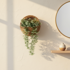 Artificial Hanging Baby?s Breath Green Bush - 2.2 Feet