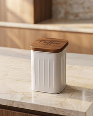 Grain Storage Barrel with Wooden Lid