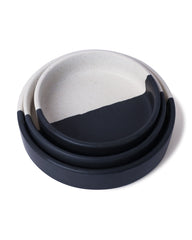 Monochrome Half-Dipped Serving Platter Set