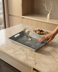 Contemporary Wooden Stylish Serving Tray