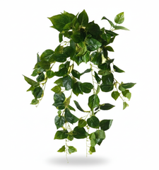 Artificial Hanging Pothos Leaf Bush with Velvet Foliage - 3.3 Feet