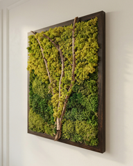 Artificial Moss Tree Wall Panel Decor 33 Inch x 27 Inch