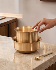 Classic Brass Coffee Set