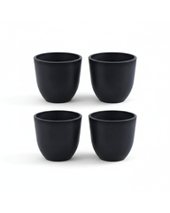 Set of 4 Black FRP Pots (5 inches)
