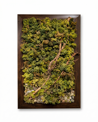 Artificial Moss Branch Wall Panel Decor 12 Inch x 24 Inch