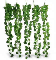 Artificial Hanging Creeper Vine Garland with Green Leaves - 3.3 Feet