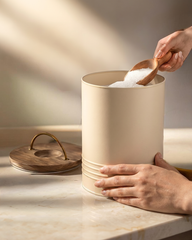 Rice Storage Barrel with Wooden Lid