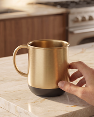 Elegant Brass Coffee Mug