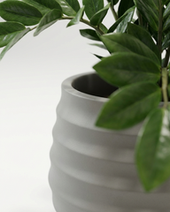 Ring Fiberglass Planter – Signal Grey Finish