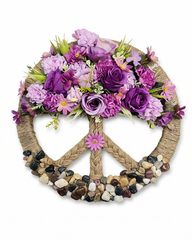 Artificial Floral Tree of Life Wall Decor 12 Inch x 12 Inch