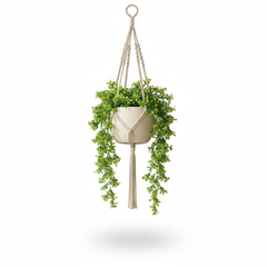 Artificial Hanging Velvet Boxwood Leaf Bush - 2.2 Feet
