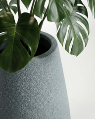 Omega Fiberglass Planter – Blue Grey Granite Finish