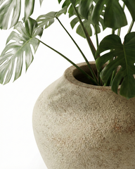 Mallow Fiberglass Planter – Rust Finish