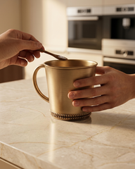 Premium Brass Mug Gold