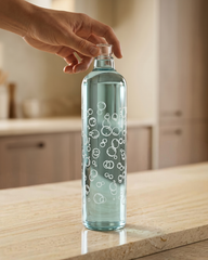 Decorative Glass Bottle with Wooden Stopper