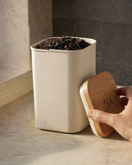 Tea Storage Container with Wooden Lid