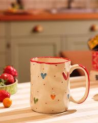 Love & Hearts Ceramic Mug