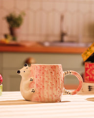 Spotted Hedgehog Sculpted Mug