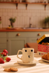 Polar Bear Face Mug & Saucer Set