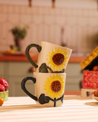 Sunflower Bloom Ceramic Mug