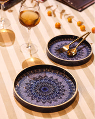 Mandala Print Serving Tray Set