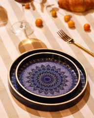 Mandala Print Serving Tray Set