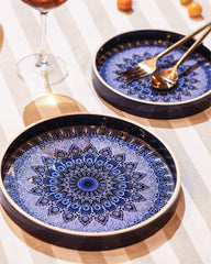 Mandala Print Serving Tray Set