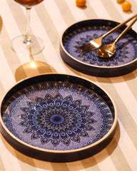 Mandala Print Serving Tray Set