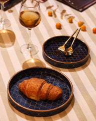 Geometric Pattern Serving Tray Set