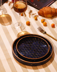 Geometric Pattern Serving Tray Set