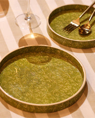 Olive Leaf Serving Tray Set