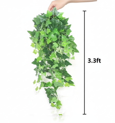 Artificial Cascading Ivy Leaf Hanging Plant - 3.3 Feet