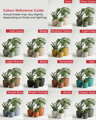 Pota Fiberglass Planter – Grey Beige