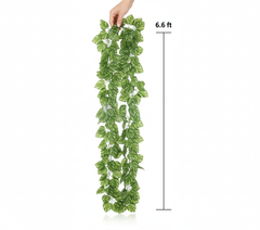 Artificial Elegant Hanging Ivy Garland - 6.6ft Decorative Vine