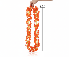 Artificial Hanging Ivy Leaf Garland - 6.6ft Decorative Orange Vine
