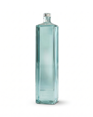 Minimal Glass Bottle with Wooden Stopper