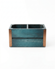 Modern Blue Wooden Cutlery Stand