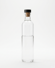 Glass Water Bottle with Wooden Stopper