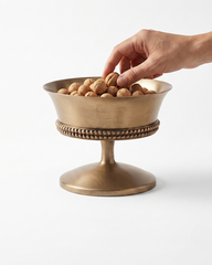 Elegant Brass Dessert Bowl – Gold Finish