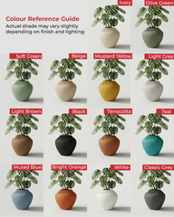 Mallow Fiberglass Planter – Rust Finish