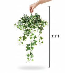 Artificial English Ivy Hanging Leaf Bush - 3.3 Feet