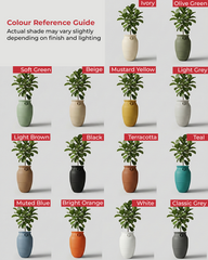 Trandy Traditional Fiberglass Planter – Terra | Tall Classic Rustic Design