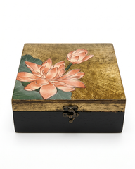 Handpainted Meenakari Wooden Box – Enamel Finish