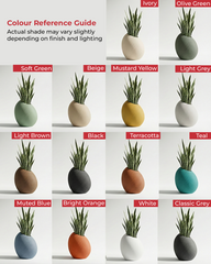 Patato-C Fiberglass Planter – Grey Granite | Sculptural Vertical Statement