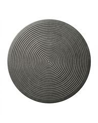 Ribbed Wooden Spinning Serving Platter